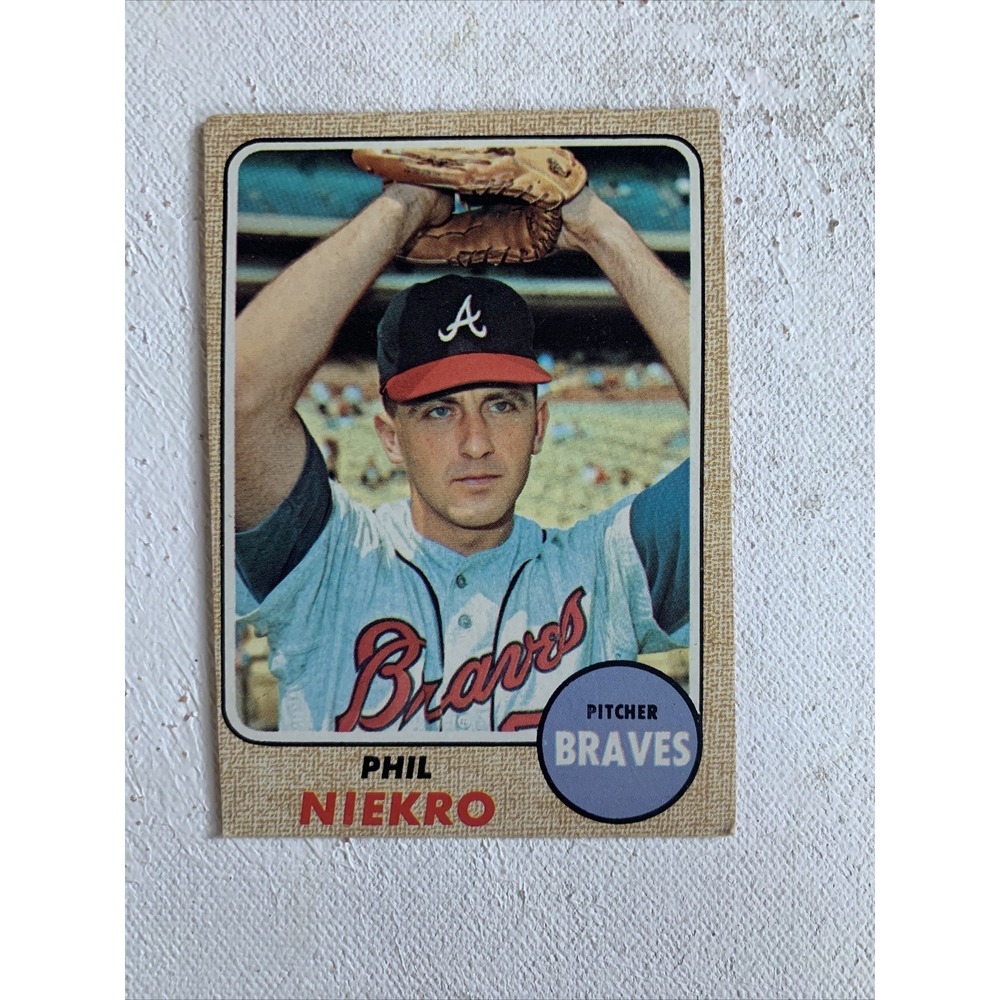 1968 TOPPS PHIL NIEKRO ATLANTA BRAVES #257 VG